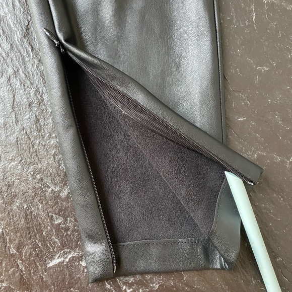 Zara Teen faux leather legging with button and zip - Picture 5 of 10